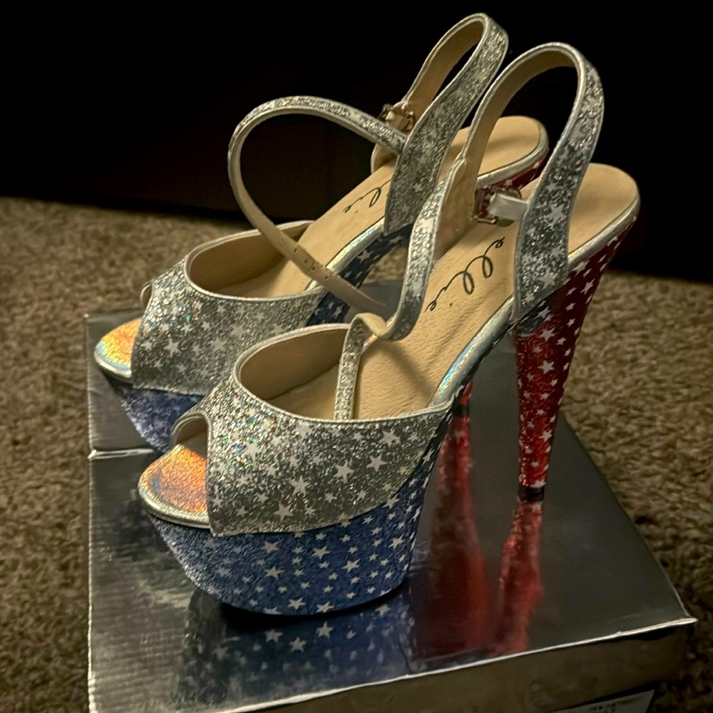Star Studded Platforms, American Flag